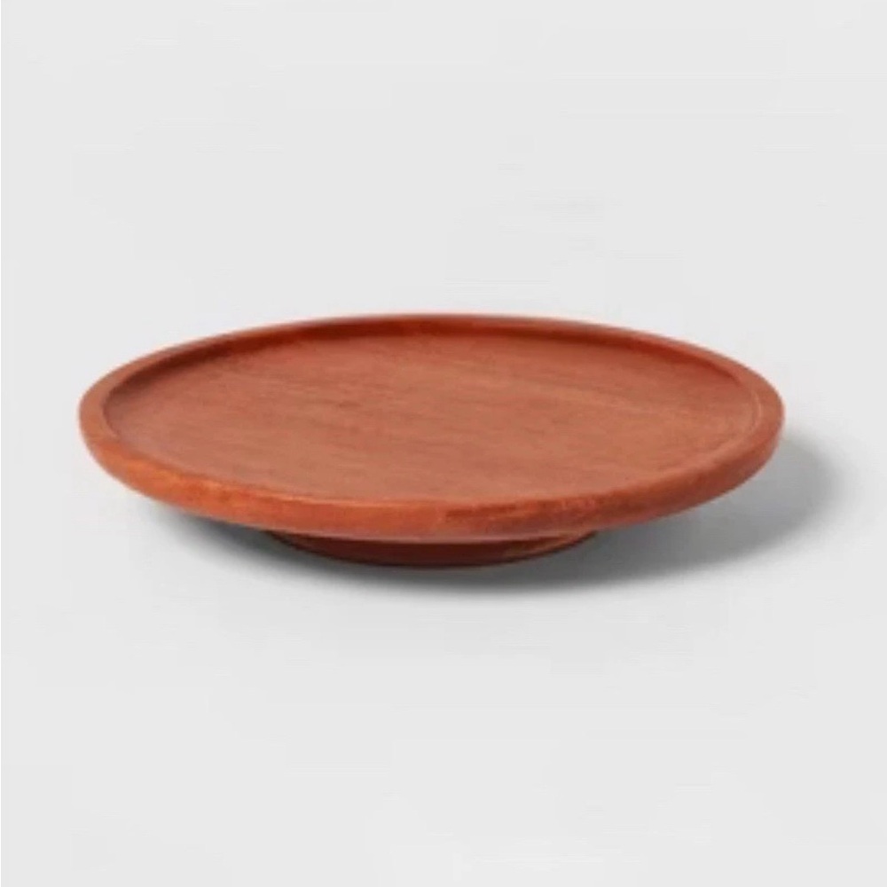 Threshold Rustic Brown Wooden Serving Tray